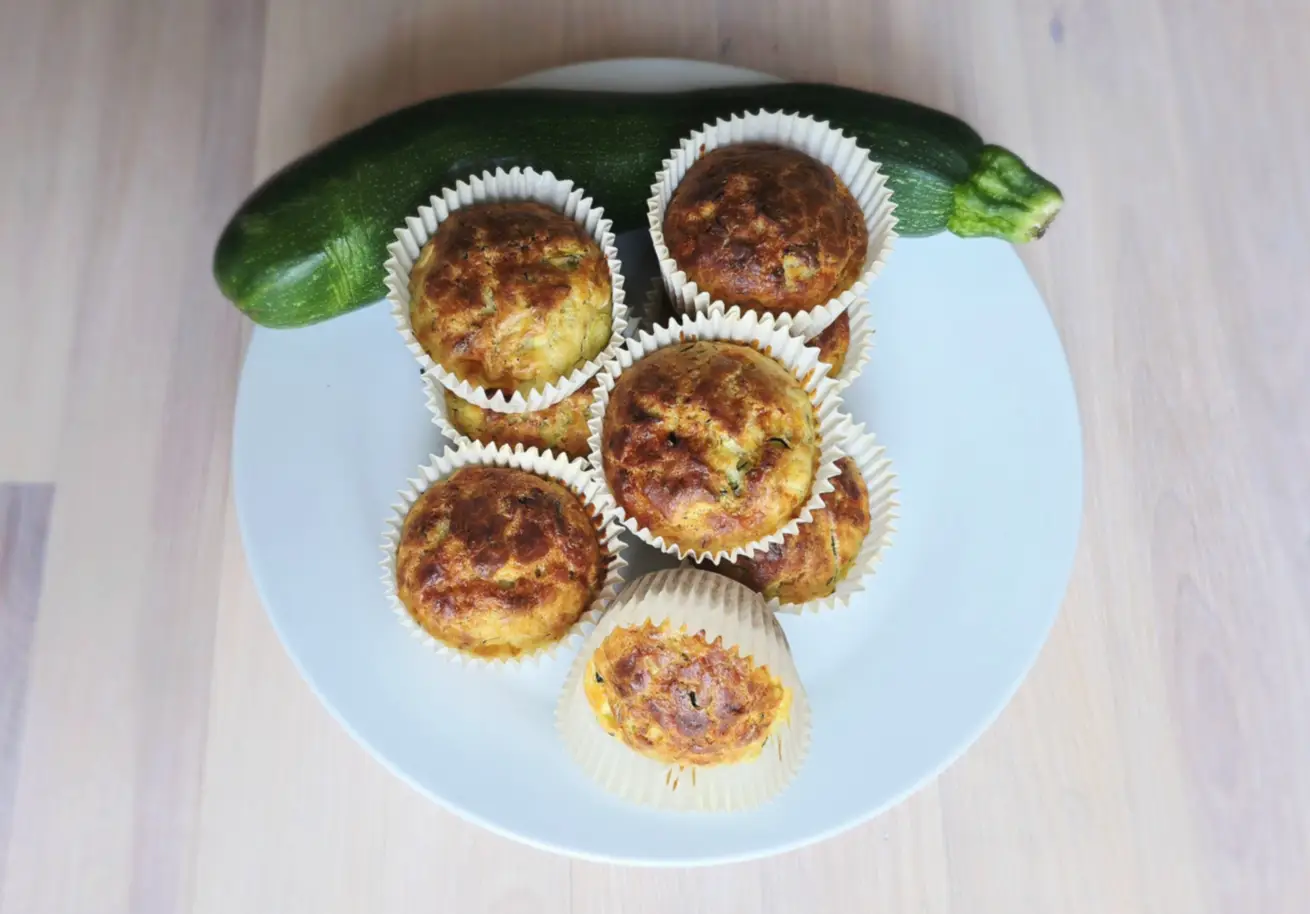 Courgette, Cheddar & Chilli Herb Muffins